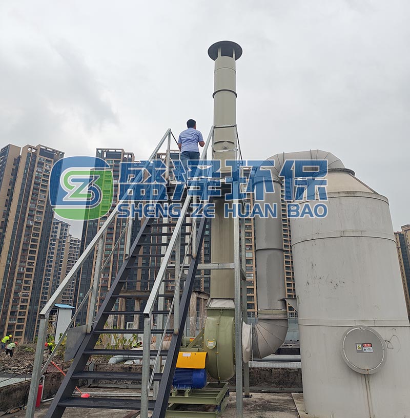 制藥行業提煉二部洗滌吸收塔項目