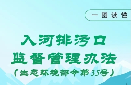 一圖讀懂 | 入河排污口監督管理辦法